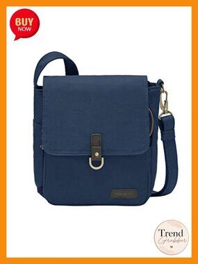 Anti-Theft Courier Bag with Locking Zippers & Slash-Resistant Straps